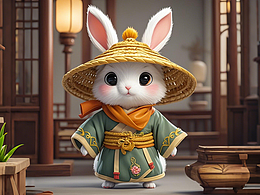 AIGC功夫兔IP形象