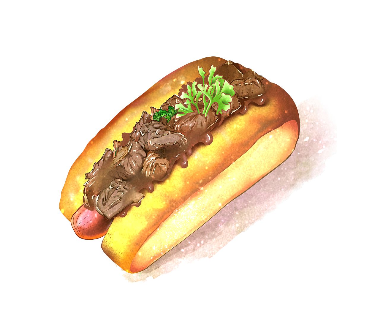 菜品手绘插画