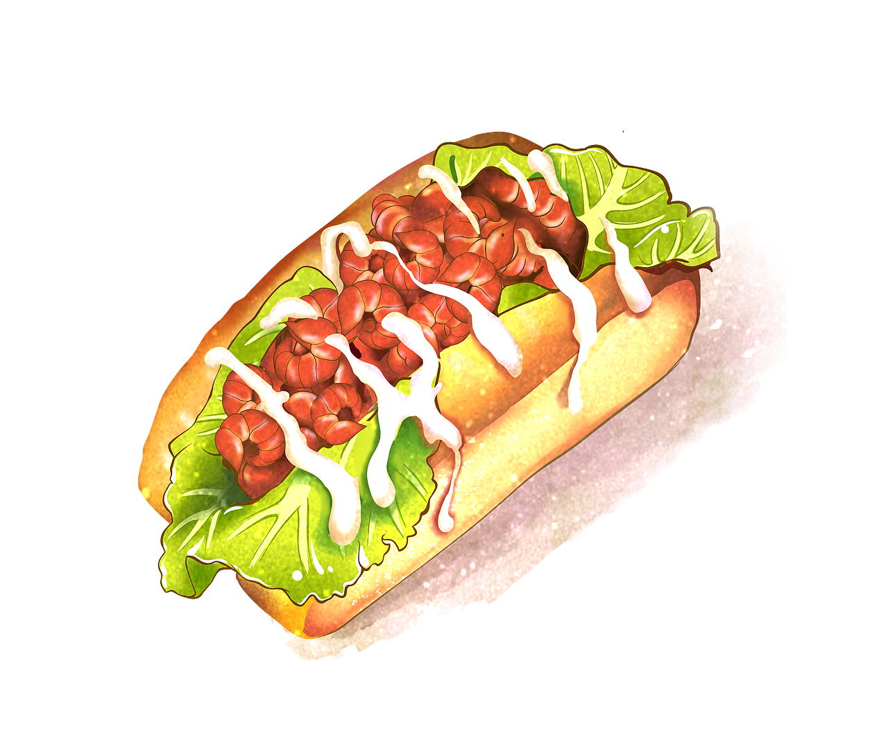 菜品手绘插画（图ZMzk1MDYzNzEy） - 商业插画 - 站酷设计师焱麟画司原创素材 - 站酷ZCOOL