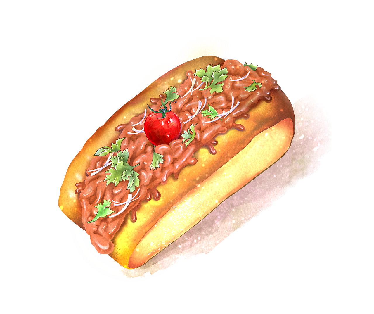 菜品手绘插画