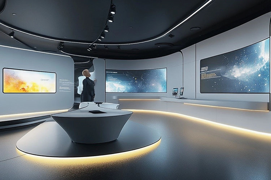 科技展厅通过多媒体技术能如何创新展示，超越展墙展板的固有限制？