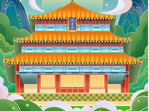 商业插画 | 冰箱贴 | 明信片 | 文创 | 建筑插画