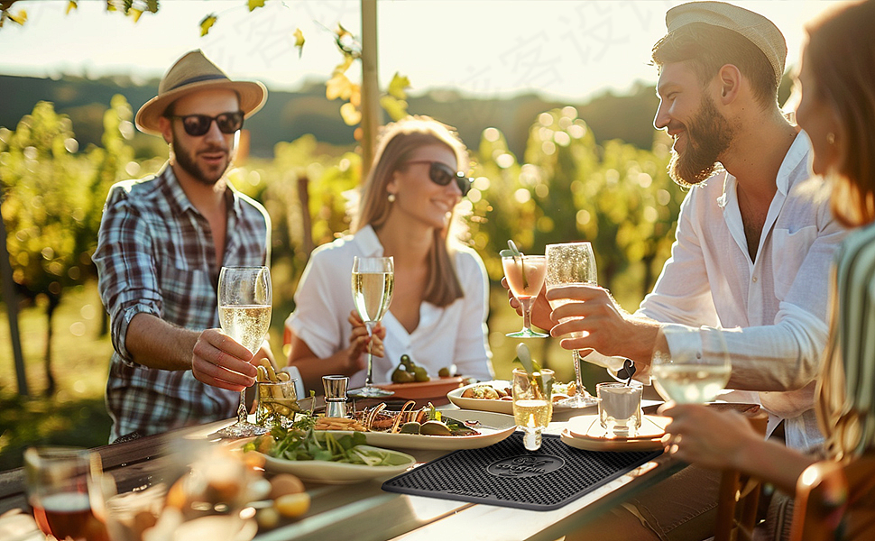 跨境电商主图A+设计 | 鸡尾酒垫&骇客文化