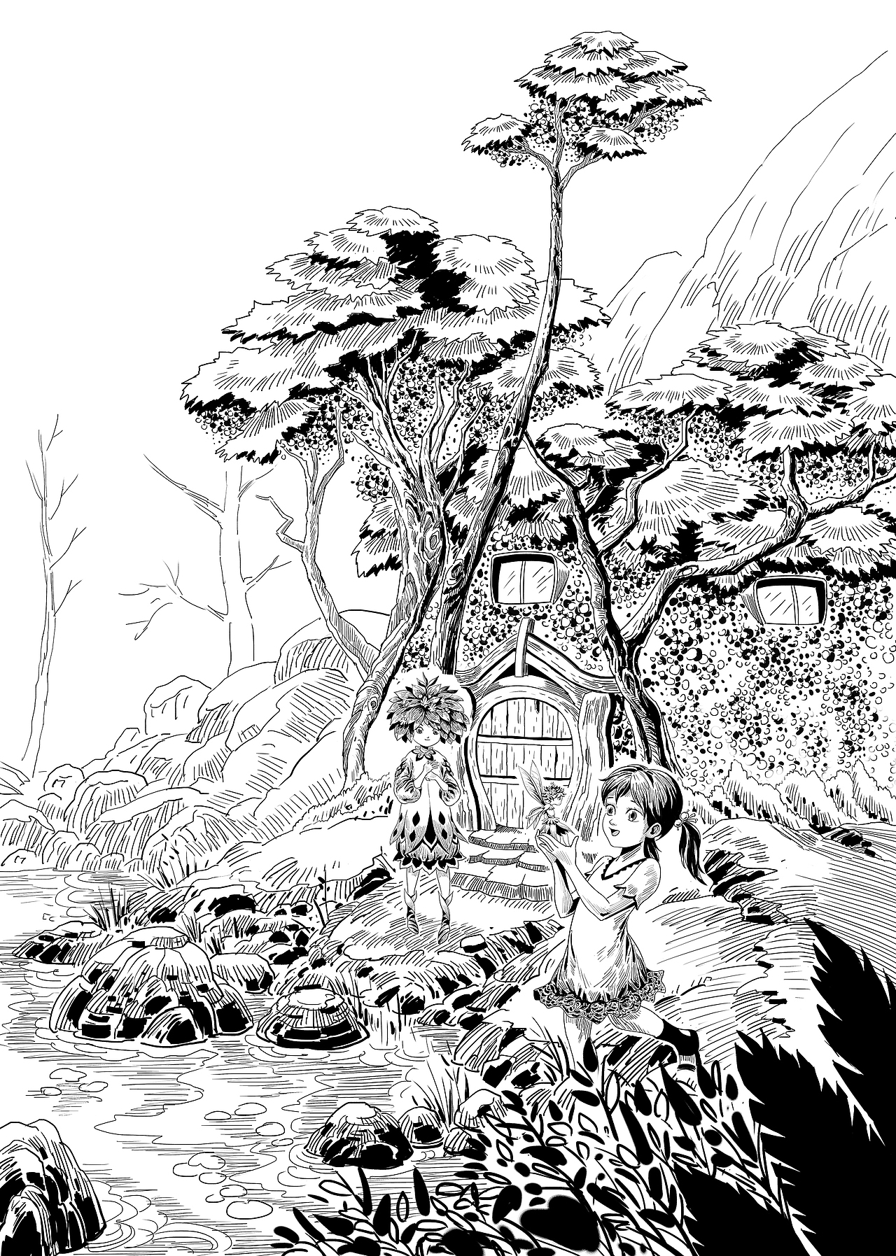 《失落的奥托世界》图书插画