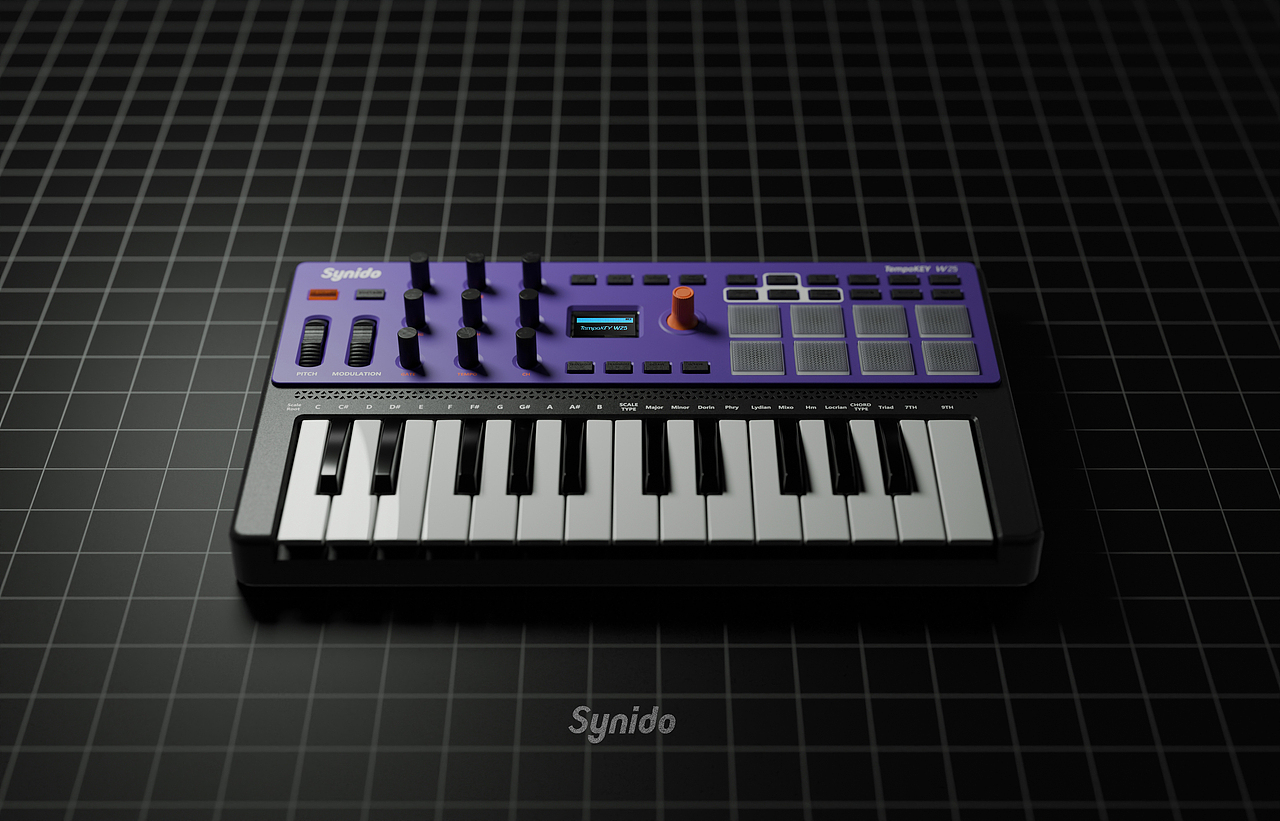 MIDI TempoKEY W25（图ZMzk1MTAwNjA4） - 电子产品 - 站酷设计师设计HL原创素材 - 站酷ZCOOL