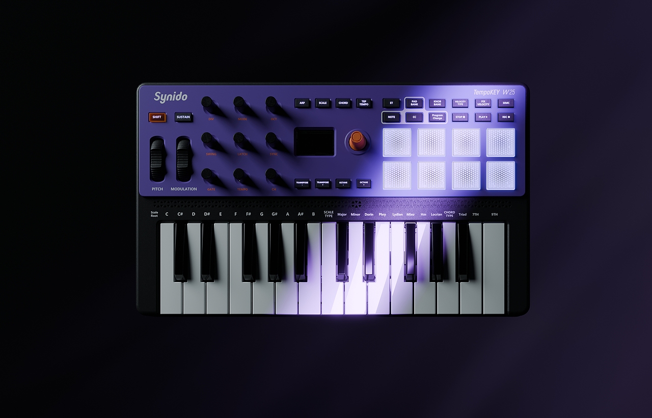 MIDI TempoKEY W25（图ZMzk1MTAwNzI4） - 电子产品 - 站酷设计师设计HL原创素材 - 站酷ZCOOL