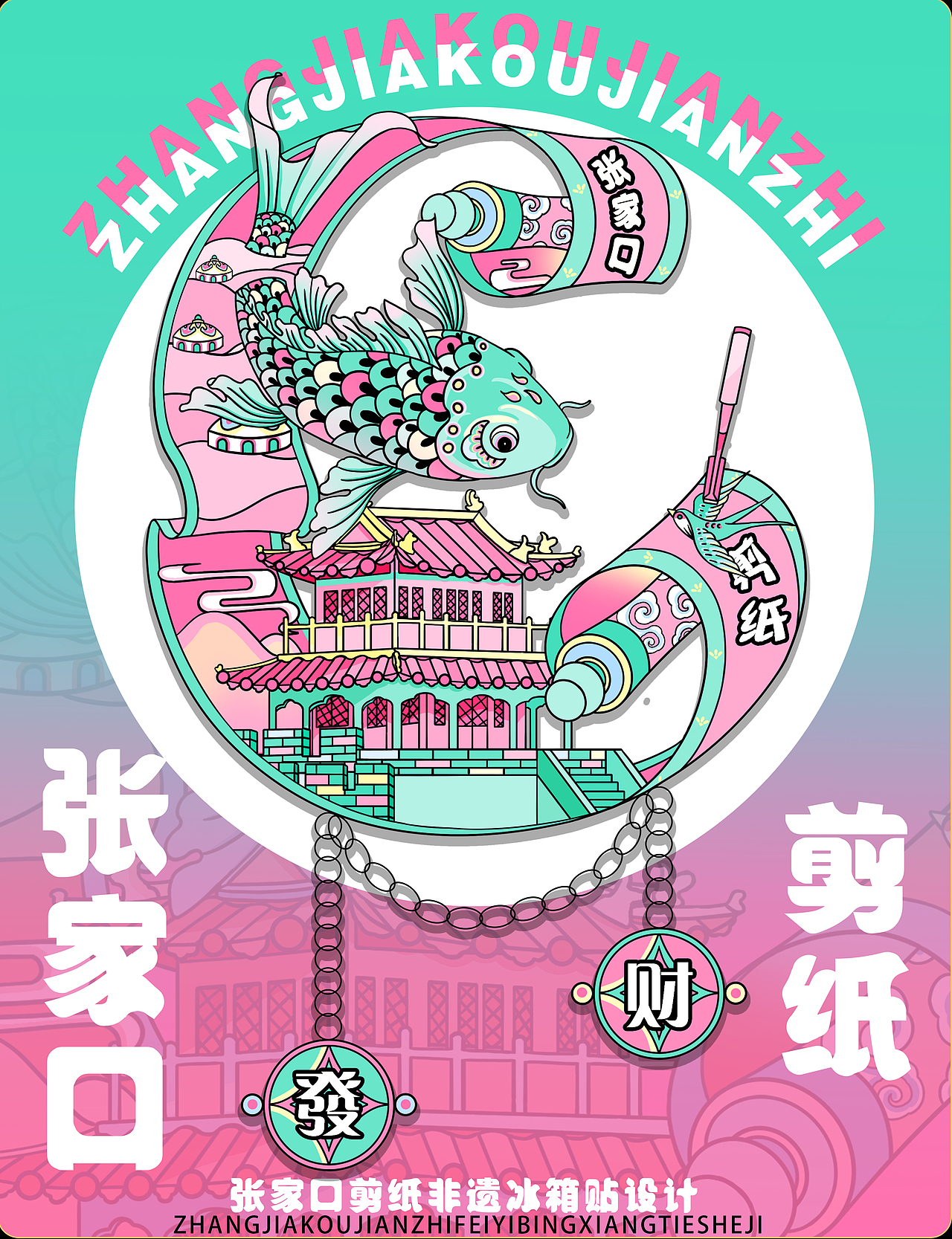 城市非遗文创|冰箱贴设计（图ZMzk1MTAzNTg0） - 商业插画 - 站酷设计师妙手豆皮原创素材 - 站酷ZCOOL