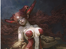 钟风华课范作品——女孩