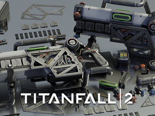 枪械练习制作展示,《泰坦陨落》中的电弧装置武器