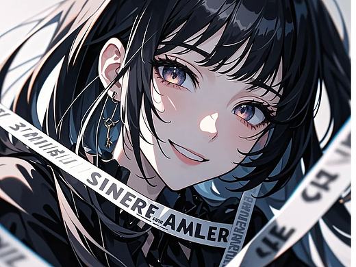 二次元少女插画
