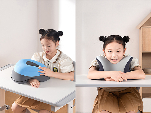 学生用品 | 记忆棉午睡枕坐垫拍摄