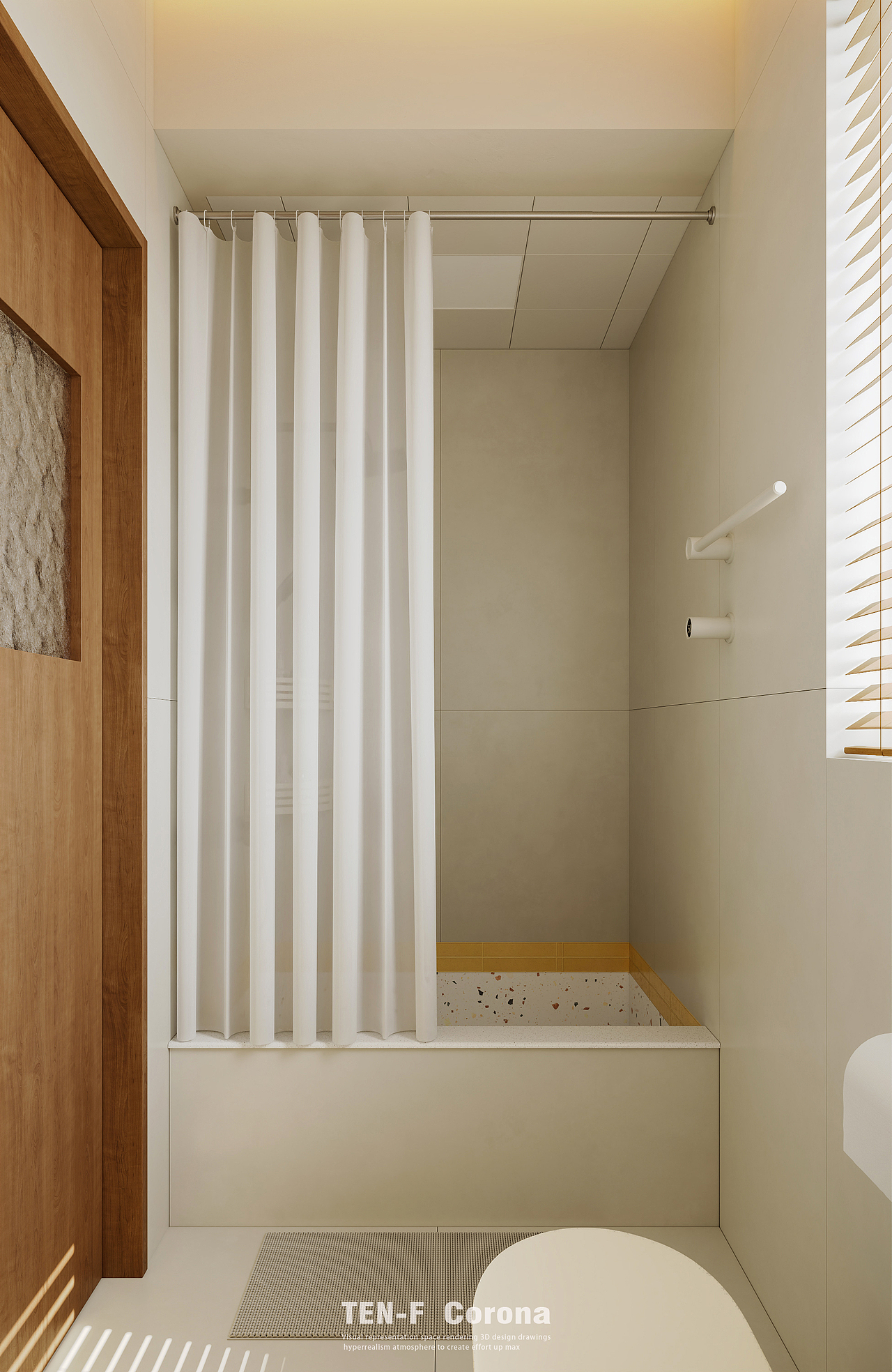 卧室卫生间渲染