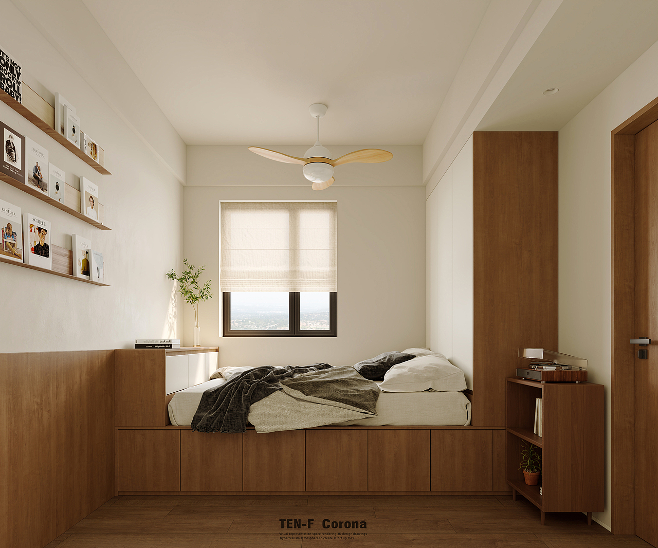 卧室卫生间渲染