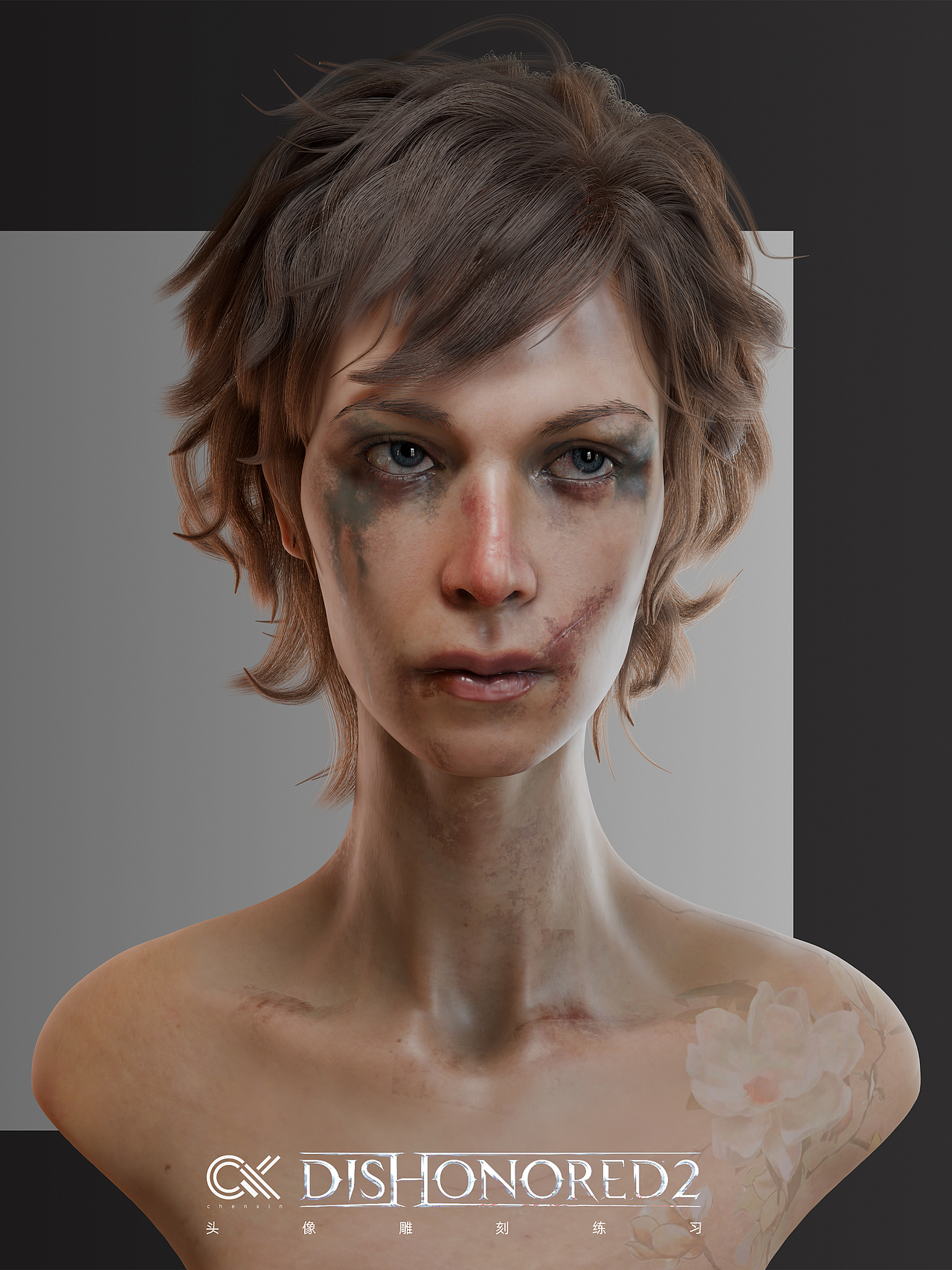 角色人物肖像雕刻练习