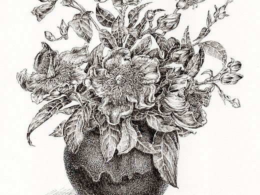 钢笔画