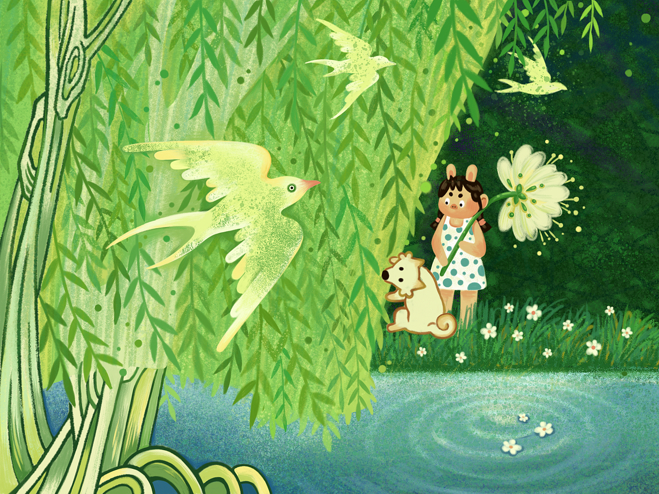 是黄绿色合集！（图ZMzk1MTQ3NjQ0） - 儿童插画 - 站酷设计师插画师有茸原创素材 - 站酷ZCOOL