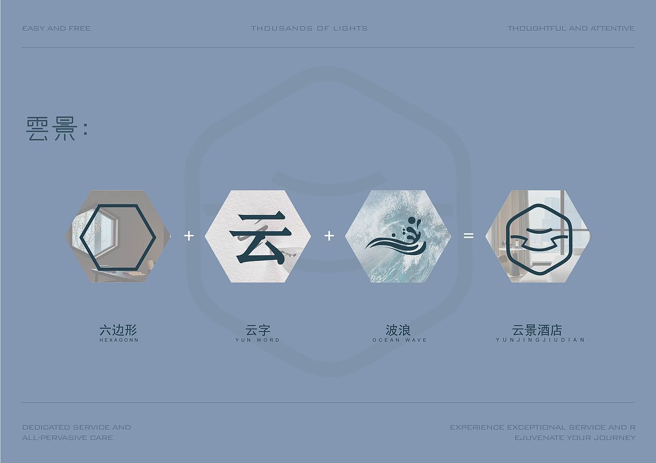 云景酒店 VI 手册设计:自然与奢华的视觉共鸣