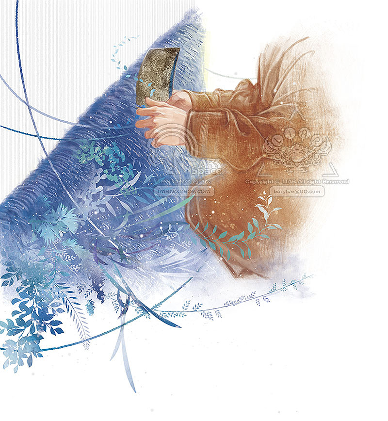 这片大幕布一样的棉经线里织进毛绒绒的暖意,我觉得有成就感,每织完一道,我就觉得它长大一点,像看着草木在春天发芽生长……