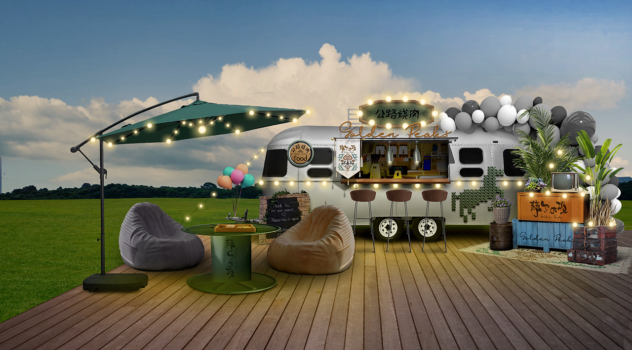 萨尔达板餐车设计（图ZMzk1MTYwMzU2） - 展陈设计 - 站酷设计师念恩NN原创素材 - 站酷ZCOOL