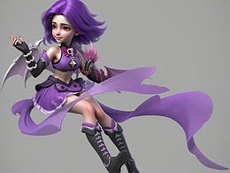 夢幻西游手游角色原畫-骨精靈-AI練習