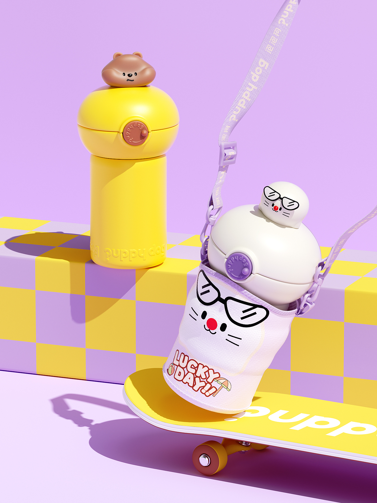 puppy  dog水杯设计。