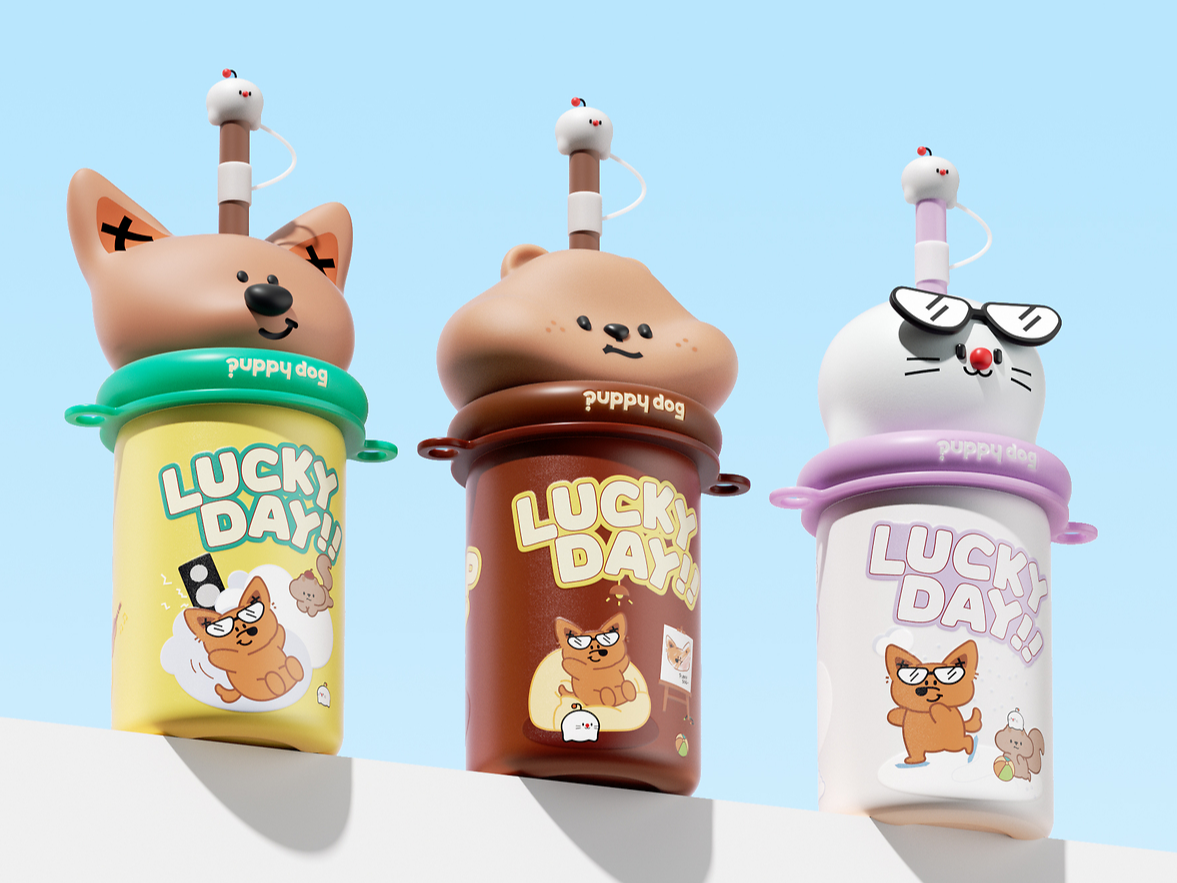 puppy  dog水杯设计。