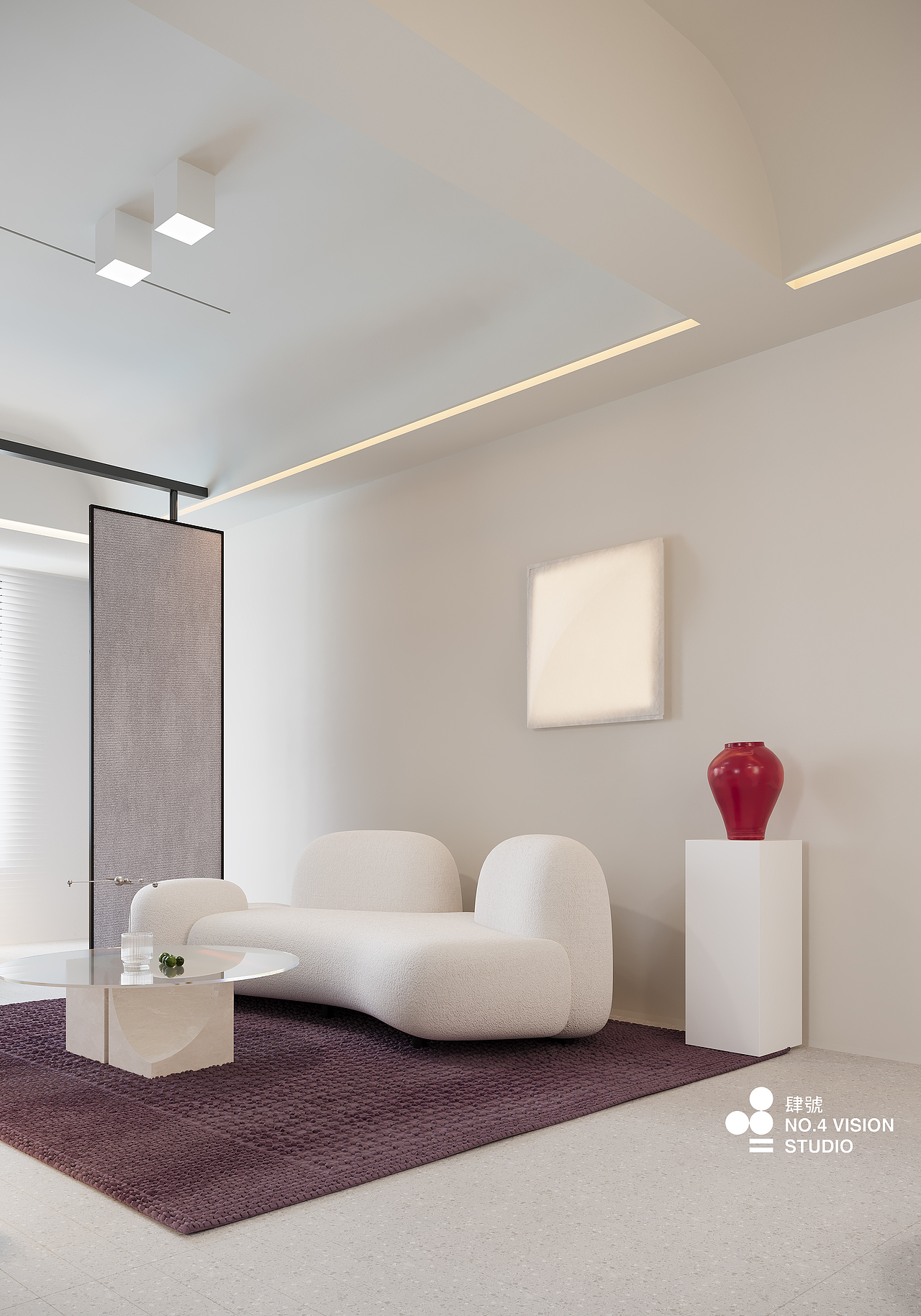 现代韩式小型公寓 白色单身公寓