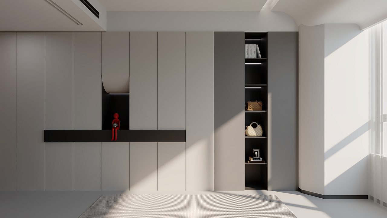 现代意式家装 客餐厅+主卧室（图ZMzk1MTg1NjI0） - 家装设计 - 站酷设计师肆號原创素材 - 站酷ZCOOL