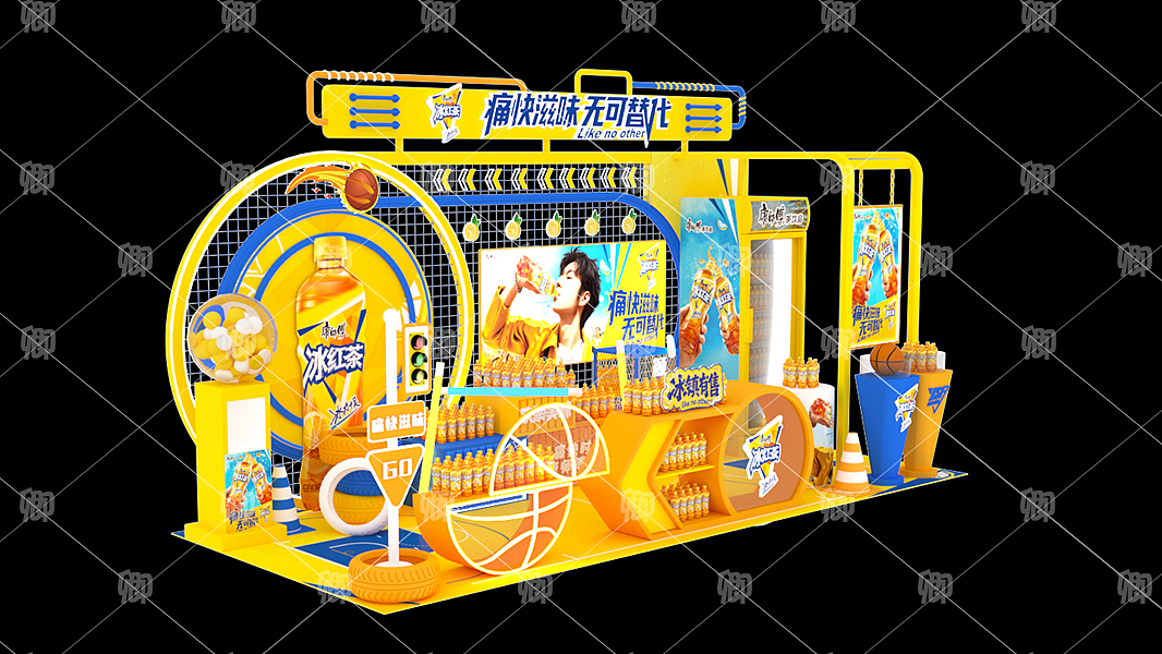 篮球赛和冰红茶更配哦