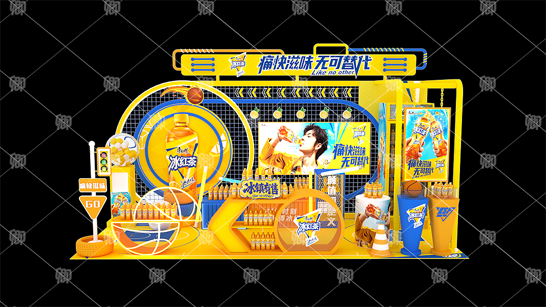 篮球赛和冰红茶更配哦