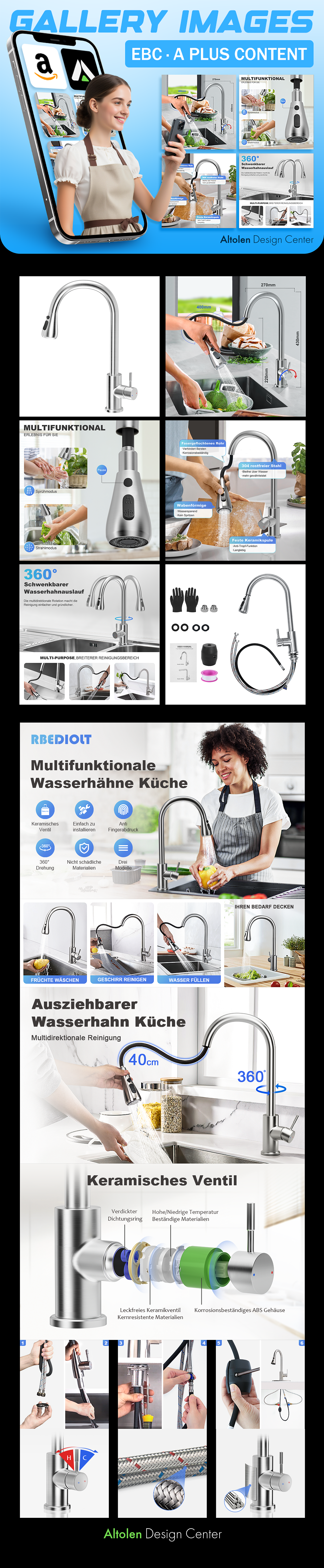 三功能水龙头丨亚马逊商业案例（图ZMzk1MTkxODQ4） - 其他平面 - 站酷设计师奥仔设计Altolen原创素材 - 站酷ZCOOL