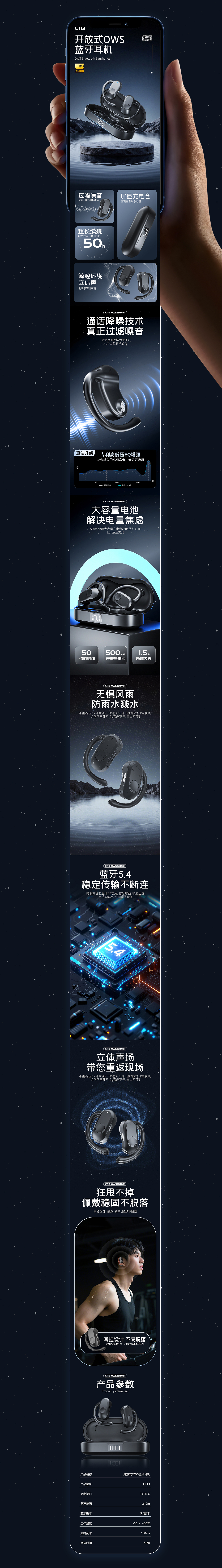 CT13 蓝牙耳机产品（图ZMzk1MjA1ODk2） - 产品 - 站酷设计师蔡仕杰原创素材 - 站酷ZCOOL