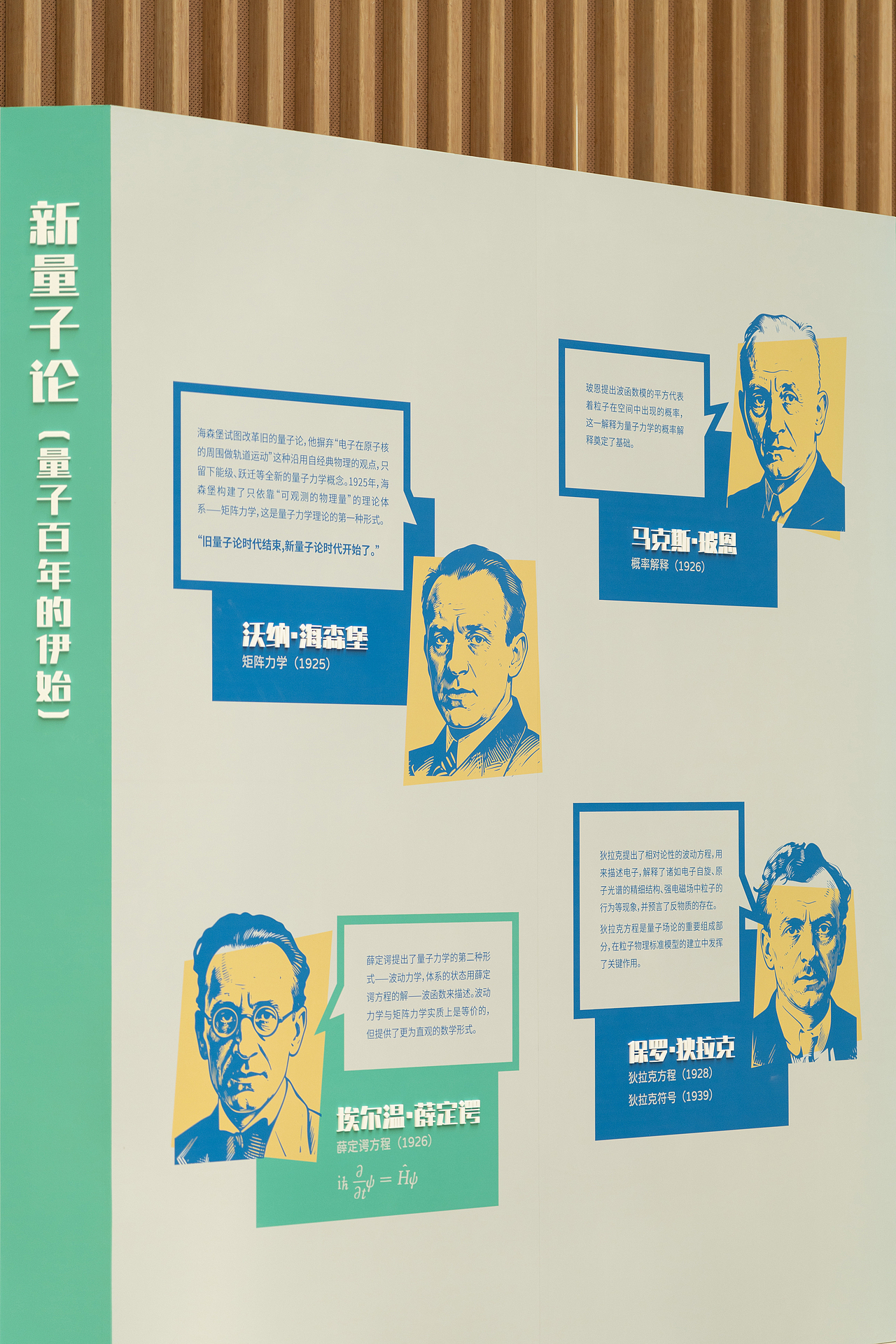 △ 量子物理百年飞跃展示墙