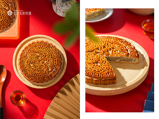 中秋大月饼🥮,比脸还大的月饼,武汉美食拍摄