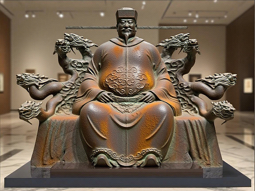 赵玉昌作品宋太祖《赵匡胤》雕塑像欣赏