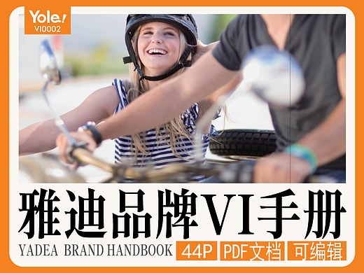雅迪品牌Vi手册电动车小毛驴LOGO标志设计视觉形象可编辑源文件