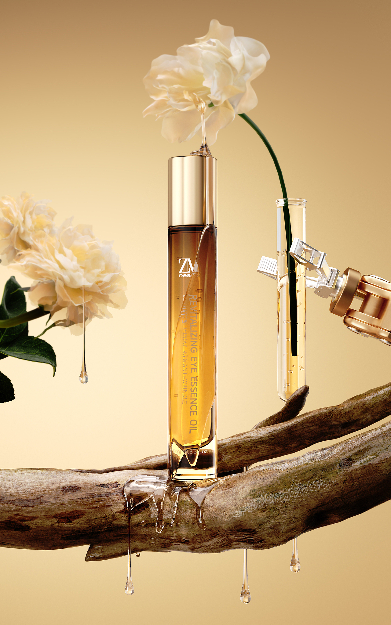 近期美妆类/眼油/防晒霜等建模渲染