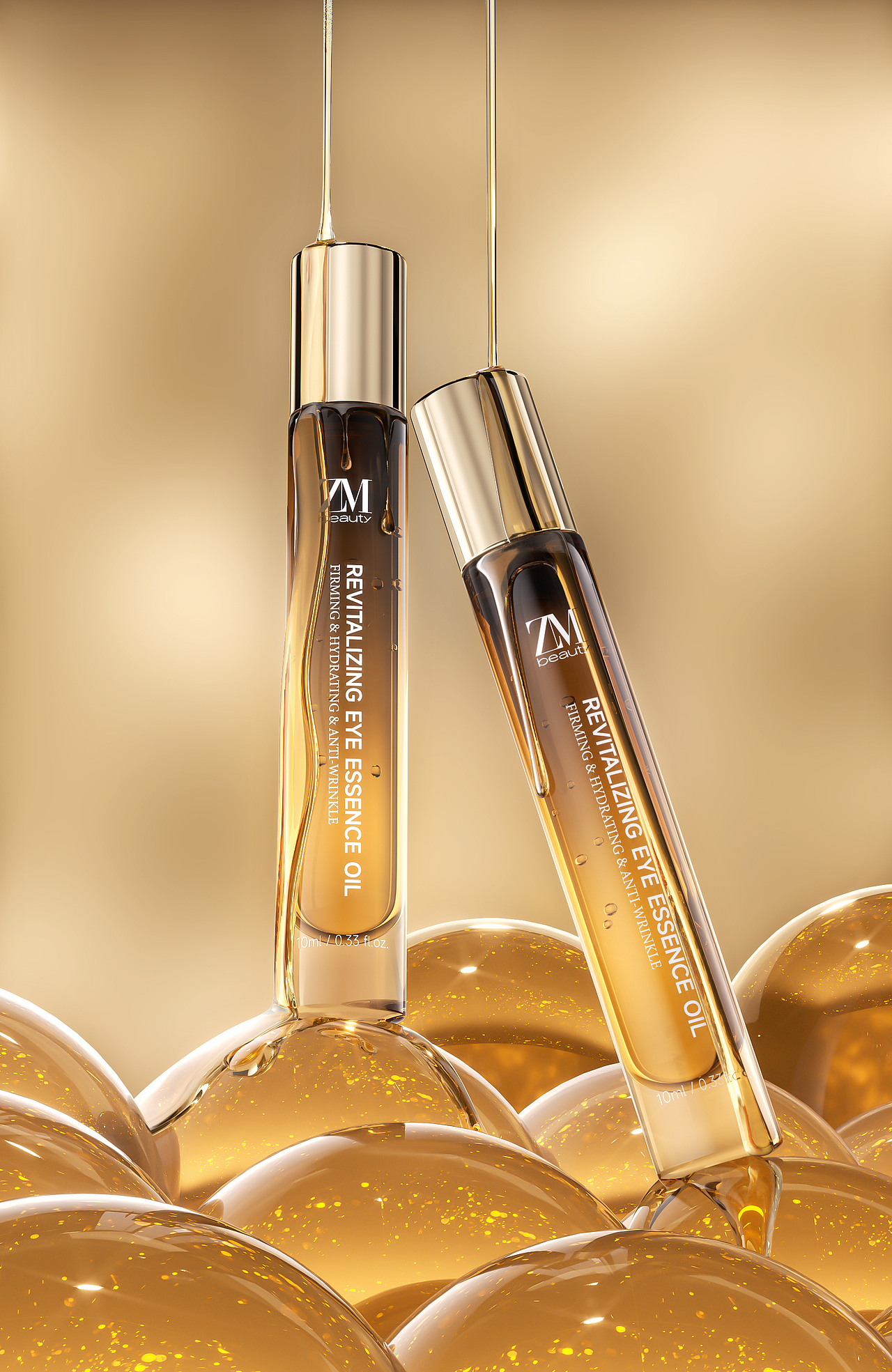 近期美妆类/眼油/防晒霜等建模渲染