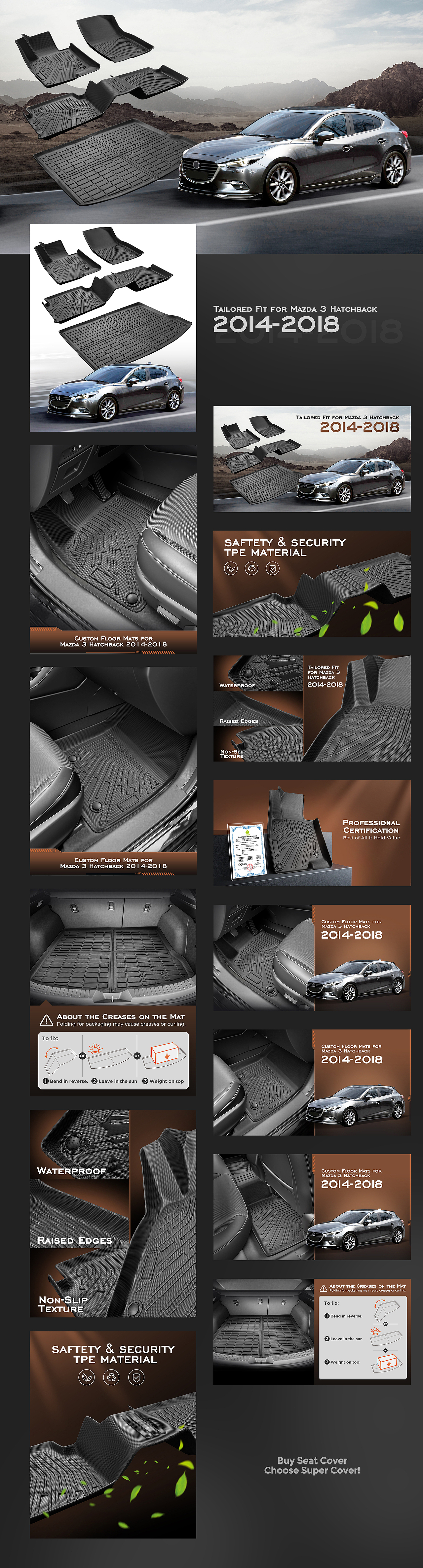 Amazon亞馬遜汽車腳墊（圖ZMzk1MjQwNzQw） - 其他平面 - 站酷設計師一見鴻爺誤終生原創(chuàng)素材 - 站酷ZCOOL