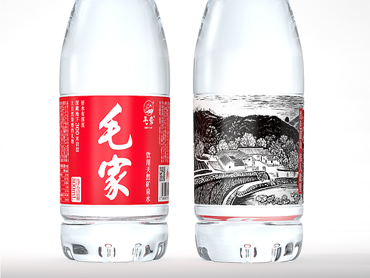 毛家饮用天然矿泉水｜包装设计升级
