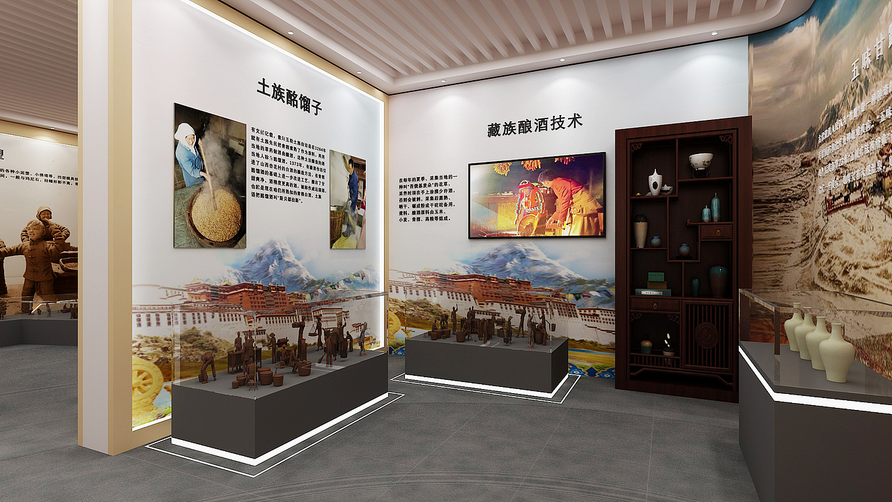 天祝文化博物馆设计3D效果图（图ZMzk1MjQ0NjQ0） - 建筑设计 - 站酷设计师3D设计师NG男原创素材 - 站酷ZCOOL