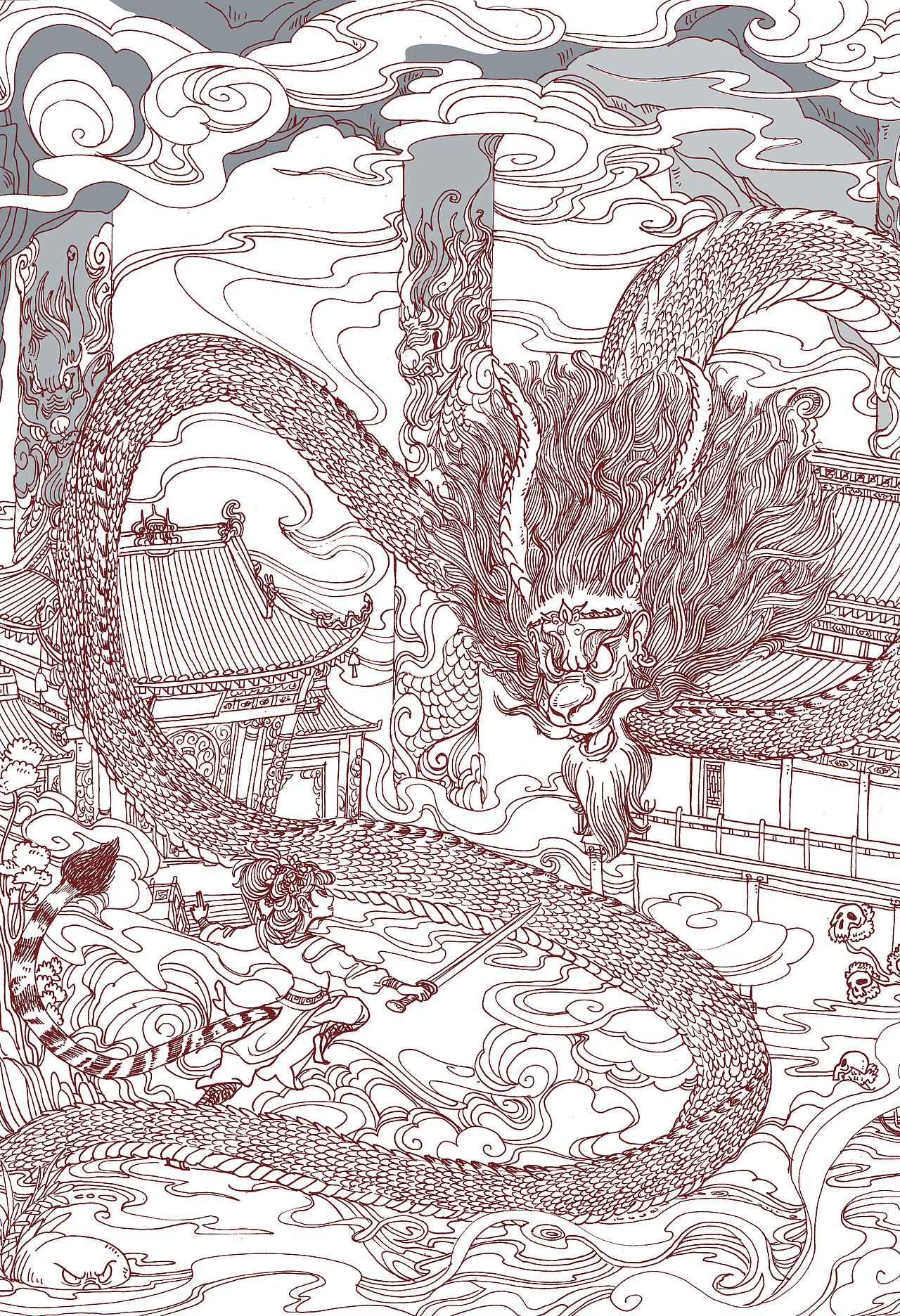 山海（图ZMzk1MjQ3ODM2） - 儿童插画 - 站酷设计师北京图鉴江山文化原创素材 - 站酷ZCOOL