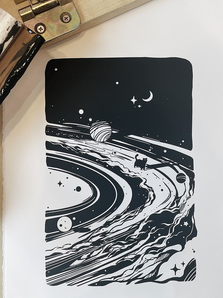 《孤独的宇航员》插画合集（图ZMzk1MjQ4MDA0） - 艺术插画 - 站酷设计师CaringWong原创素材 - 站酷ZCOOL