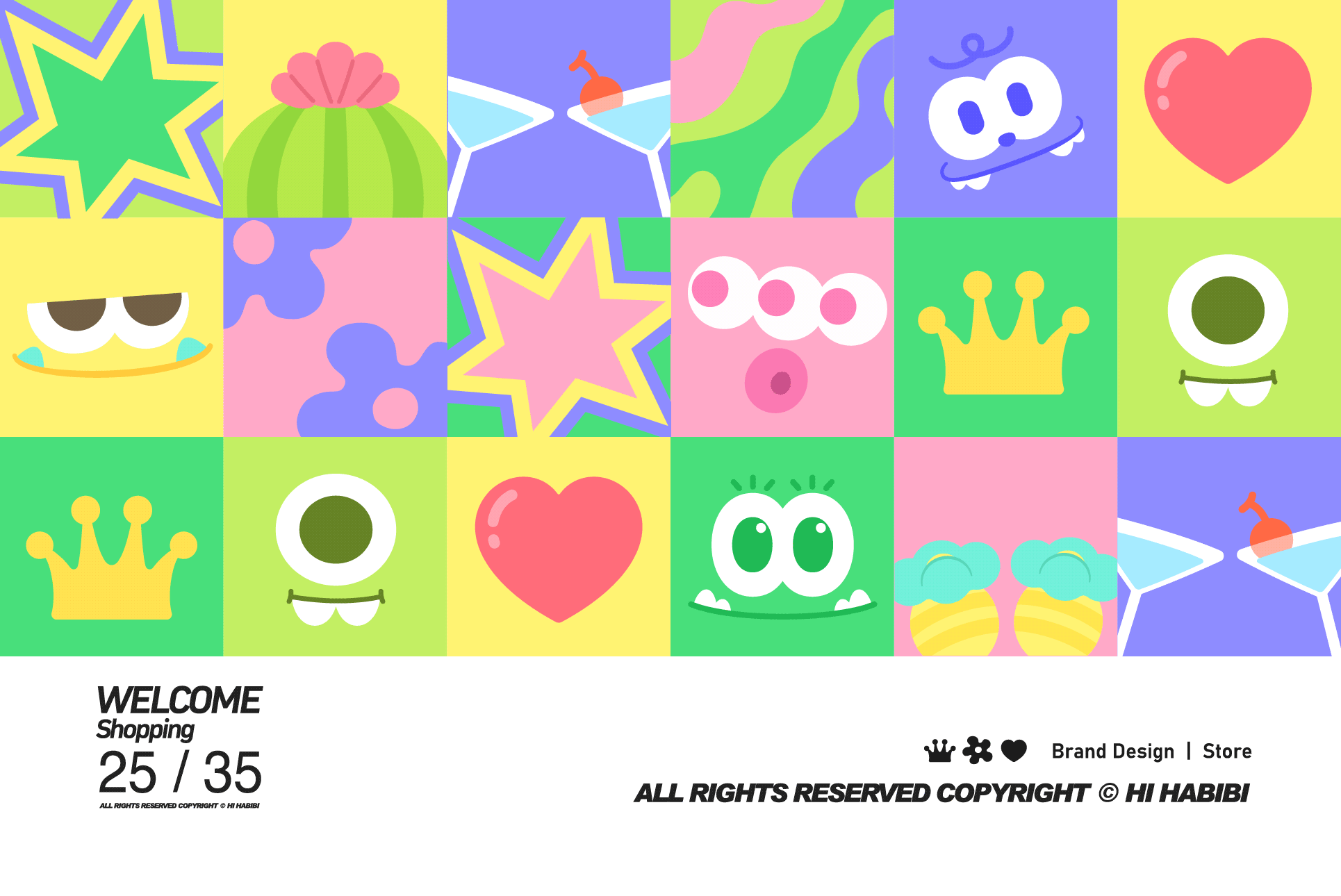 IP形象设计｜迪拜Hi Habibi生活集合潮流店品牌IP设计