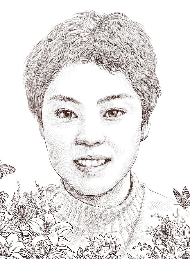 为朱令画的纪念图《令爱相随》（图ZMzk1MjUxODQw） - 艺术插画 - 站酷设计师傅淳强画者之旅原创素材 - 站酷ZCOOL