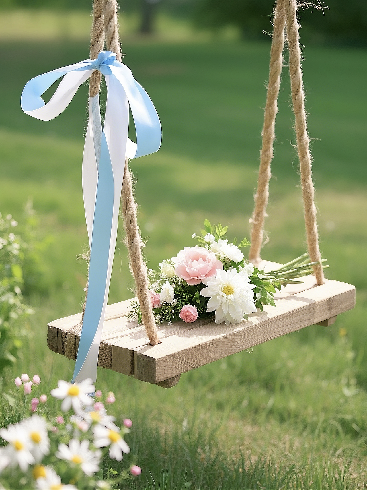 等风来，不如追风去。秋千一荡，万事不愁。