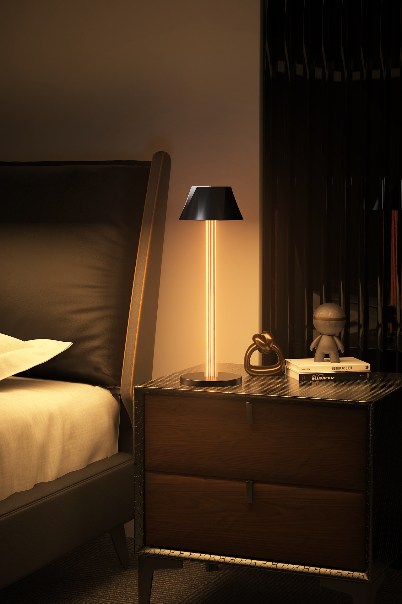 水晶管夜灯三维场景渲染（图ZMzk1MjU1ODI4） - 产品 - 站酷设计师Jon1212原创素材 - 站酷ZCOOL