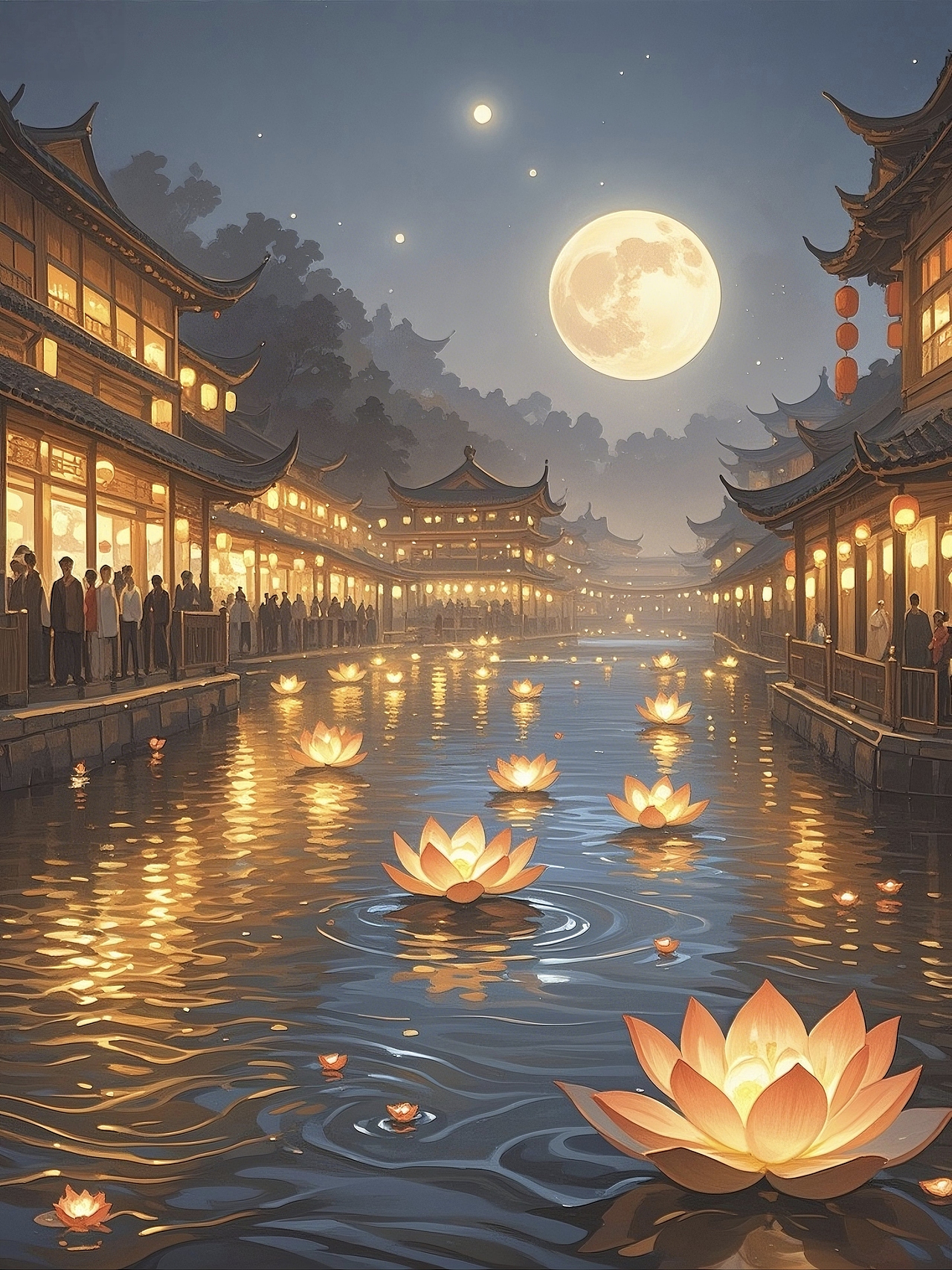 处暑|以河灯之名,赴一场浪漫的节气之约。