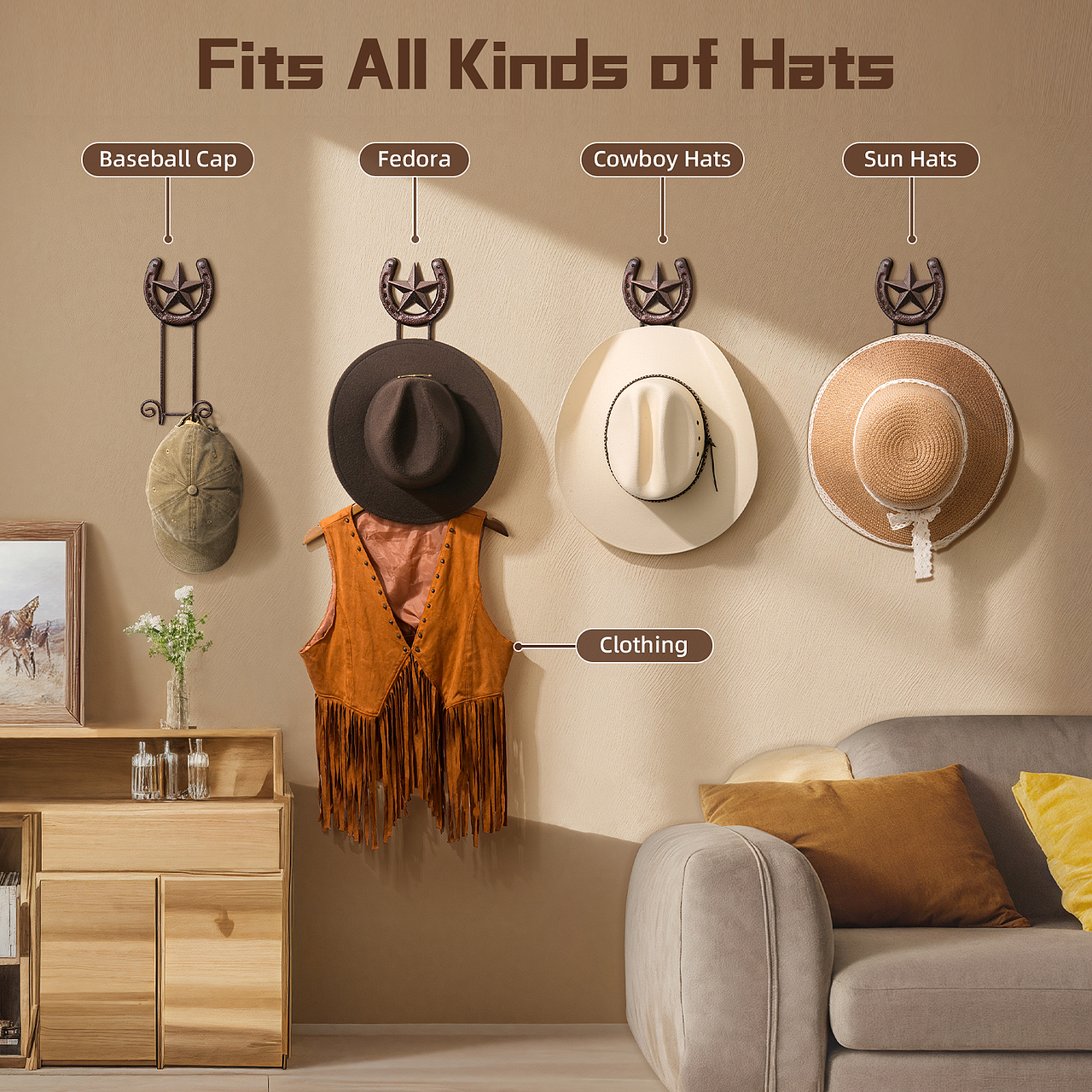 亚马逊︱墙壁马蹄挂钩