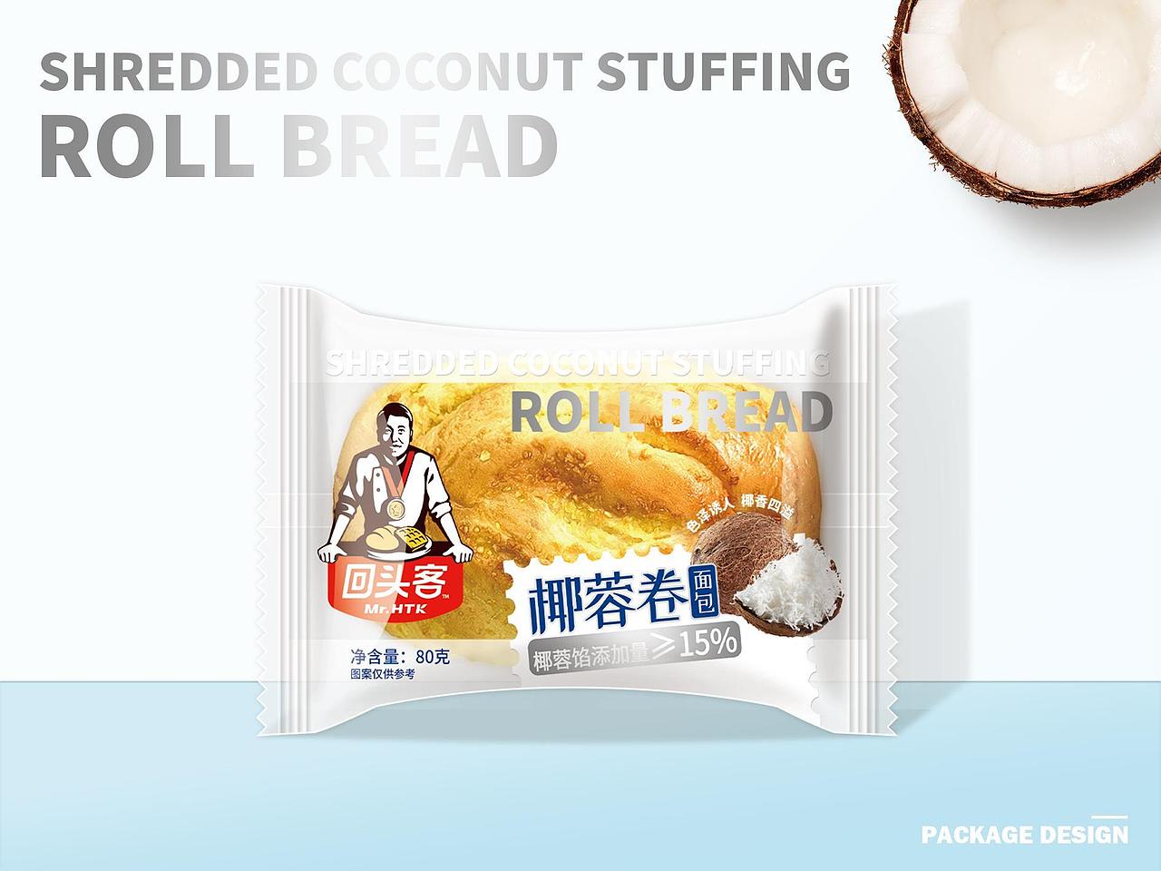 造化品牌設(shè)計x回頭客丨椰蓉卷面包包裝設(shè)計（圖ZMzk1MjYzNDE2） - 包裝 - 站酷設(shè)計師造化品牌設(shè)計原創(chuàng)素材 - 站酷ZCOOL
